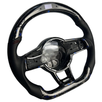 Volant de voiture sport en cuir et fibre de carbone forgé sur mesure pour Volkswagen MK7 MK6 MK5 Golf R GTI GTS GTD GTI Golf 7