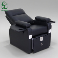 Fauteuil de pédicure de luxe Jincheng avec bain à remous, siège réglable, lampe LED 7 couleurs, drainage automatique, pas de plomberie nécessaire