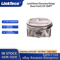 Linkteco 4x Piston et segments de moteur pour Land Rover Discovery Range Rover Ford 2.0T 204PT 2012-2017 AG9Z6108L 40315606 PM010000