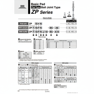 Almohadilla de vacío SMC Pneumatics modelo para maquinaria y equipos industriales - Product Image 1