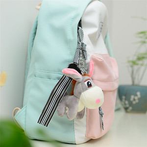 Peluche a forma di asino: grande asino seduto e mini asino portachiavi, bambola di peluche, <span class=keywords><strong>animale</strong></span> da fattoria, regalo morbido per bambini - Product Image 3