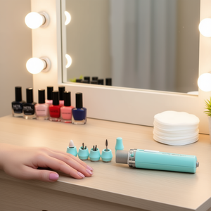 ชุดทำเล็บไฟฟ้า 9 in 1 เครื่องเจียรเล็บพร้อมหัวเจียรสำหรับใช้ในบ้าน - Product Image 3