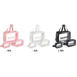 Sac de voyage pour maquillage imperméable pour femmes, design d'usine, fermeture éclair, logo transparent personnalisé, pochette cosmétique transparente en PVC - Product Image 6