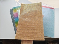 Feuille de strass autocollante personnalisée en maille de verre cristal pour artisanat, décoration DIY, voiture, coque de téléphone, robe, sac à main, sac, chapeau