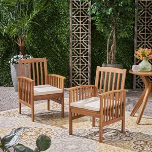DB CASA ACACIA Ensemble de 2 chaises de salle à manger avec 2 coussins - Product Image 5
