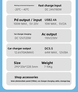 Fuente de Alimentación Portátil para Exteriores, 110-220V, Gran Capacidad, Emergencia, 600W-1200W, Garantía de 2 Años, Apilable - Product Image 4