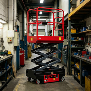 Plataforma Elevadora de Tijera Autopropulsada Hidráulica para Construcción de 4.8m, 6m, 10m, 12m, 230kg, 500kg para Pasillos Estrechos, Venta al por Mayor - Product Image 4