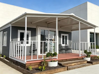 VOROS 2 Maison Conteneur Préfabriquée de Luxe Extensible en Acier à 3 Chambres, Prête à l'emploi, Résistante aux Ouragans, Maison Mobile Préfabriquée Compacte