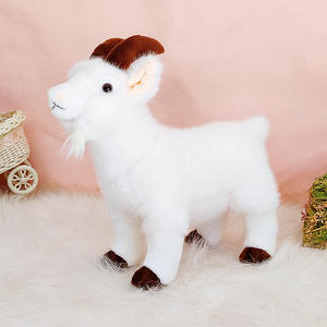 En gros, Porte-clés en peluche chèvre réaliste, petit jouet mascotte pour enfants, pour le jeu de la balle de mariage, unisexe, personnalisable - Product Image 6
