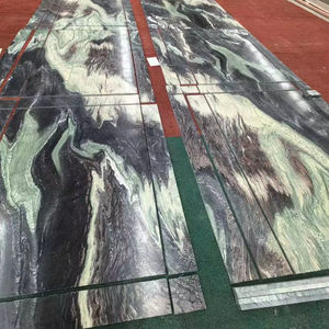 Natural Verde Luana <span class=keywords><strong>Marmol</strong></span> Cipollino Ondulato Mármol Majestuoso Océano Púrpura Paisaje Verde Serpentina Losa Azulejo Encimera - Product Image 1