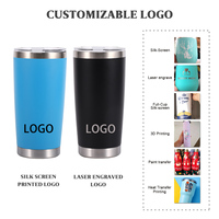 2025 vente chaude produit gobelet en acier inoxydable gobelet à double isolation 20oz 16oz 30oz café voyage gobelet tasse