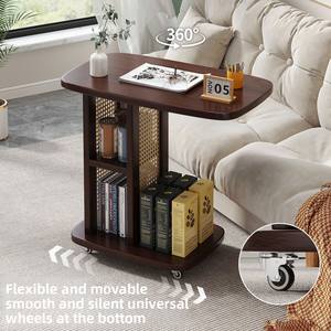 Tavolino da Caffè in Bambù Rimovibile dal Design Moderno e Minimalista, Multiuso per Soggiorno, Camera da Letto, Casa in Affitto - Product Image 3