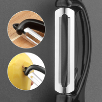 Multifunctionele 2 In 1 Vegetarische Aardappelschiller Keuken Roestvrijstalen Groente-En Fruitschiller Met Plastic Grip