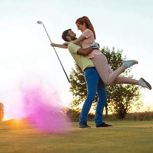 Balles de golf révélatrices de sexe <span class=keywords><strong>rose</strong></span> et bleu explosives pour les fournitures de fête d'annonce de naissance - Product Image 5