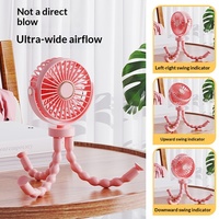Ventilateur portable USB pliable rechargeable pour usage personnel, idéal pour l'extérieur, le bureau, les programmes de cadeaux d'entreprise, avec batterie
