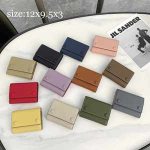 Fashion Slim <b>for</b> <b>Women</b> Cow Leather Coin <b>Purse</b> Short <b>Wallet</b> Card Holder With Custom Logo - Product Image 1