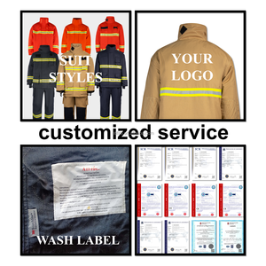 Tenue de <span class=keywords><strong>pompier</strong></span> en aluminium EN469 avec <span class=keywords><strong>casque</strong></span> NOMEX, ensemble EPI en aramide, fourniture en gros d'usine chinoise, équipement uniforme de <span class=keywords><strong>pompier</strong></span> - Product Image 5