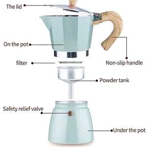 Cafetera expreso <span class=keywords><strong>italiana</strong></span> sencilla, 3 tazas, <span class=keywords><strong>Moka</strong></span> clásica, <span class=keywords><strong>precio</strong></span> bajo - Product Image 4