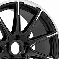 Jantes de voiture sport en alliage d'aluminium monobloc de haute qualité AL, finition Hyper Black, 17 pouces, 5*112, pour Mercedes, pour Mercedes Benz