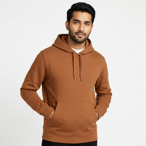 Sweat-shirts à capuche en velours tendance pour hommes, coupe ample, 100% coton, sweat-shirt à manches longues personnalisé pour un usage décontracté en hiver - Product Image 1