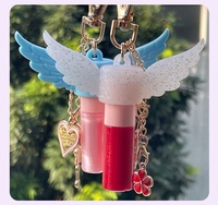 Porte-clés en silicone personnalisé en forme de nœud, support décoratif portable pour baume à lèvres, clip DIY pour coques de téléphone portable, qualité alimentaire, tendance
