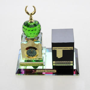 Reloj de cristal con diseño de la Torre del Mecca y la Kaaba, regalo de boda musulmán de Oriente Medio para invitados, nuevo diseño 2023 - Product Image 4