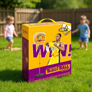 Basketball Hoop 1.7m Round Base Plastic Iron Kids Outdoor Toy Age 8 13 Years - Product Image 2