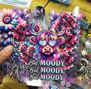 Autocollants pour gobelets en métal et verre, détails exquis, pour impression par transfert UV DTF, lavables, élastiques, durables - Product Image 2