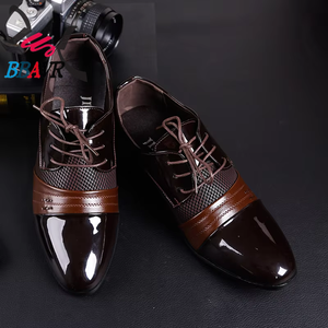 Zapatos Casuales Formales de Negocios para Hombre de Tallas Grandes, Transpirables, con Absorción de Impactos, con Cordones, Punta en Pico, Entresuela de PU/EVA/PVC - Product Image 1