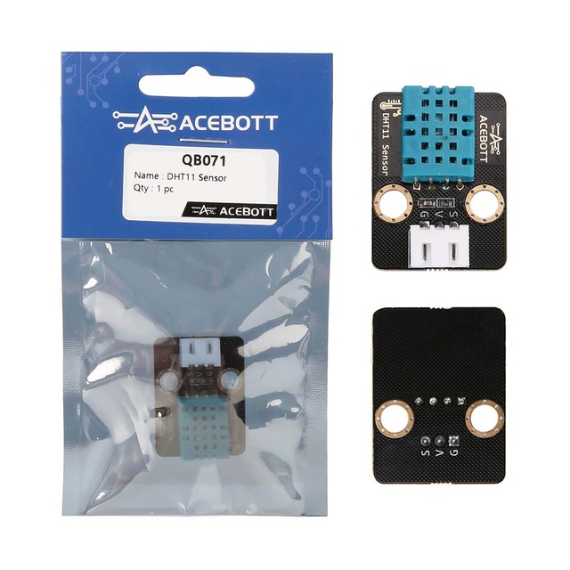 ACEBOTT OEM DHT11 5V Digital Output Signal Smart Small Electronic Temperature Humidity Sensor Module for Arduino Weather Station