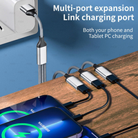 Câble répartiteur USB Y pour charger OTG 3 en 1 USB mâle à 3 USB 2.0 femelle Extender Hub Data Charger Adapter Split