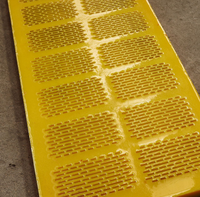 Polyurethan-Verstärktes Gitterpaneel 1220x300mm Vibrierend Langlebiger für Bergbauanwendungen