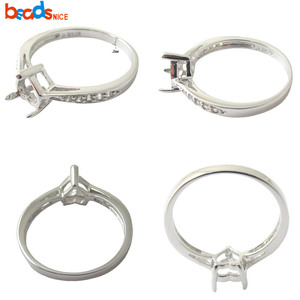 Beadsnice แหวนเงินการตั้งค่าที่พอดีกับการได้ยินเครื่องประดับอัญมณี27336 27648 - Product Image 2