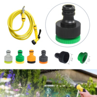 Kit de raccordement rapide fileté pour tuyau d'arrosage extérieur en plastique ABS, 8 bars, pour une irrigation efficace