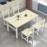 Ensemble Table et Chaises de Salle à Manger Rectangulaire Simple