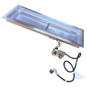 Brasero de Propano de Acero Inoxidable de 36x12 Pulgadas, Sistema de Calefacción para Exteriores, Diseño Moderno, Superficie Pulida - Product Image 4