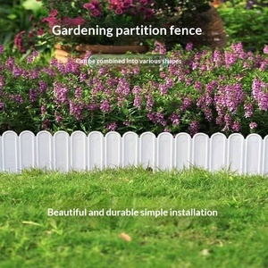 <span class=keywords><strong>Bordo</strong></span> Decorativo in Plastica Bianca <span class=keywords><strong>per</strong></span> <span class=keywords><strong>Giardino</strong></span>, Recinzione <span class=keywords><strong>per</strong></span> Fiori, Bordura <span class=keywords><strong>per</strong></span> Prato, Cortile, Patio, Vialetti e Paesaggistica - Product Image 3