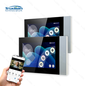 Trudian usine vidéo porte téléphone enregistrement de mouvement RFID déverrouiller Wifi 2 fils Vision nocturne porte téléphone deux écrans interphone vidéo - Product Image 1