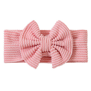 2025 Thiết Kế Mới Ngọt Ngào Bowknot Headband Bé Cô Gái Thời Trang Trẻ Em Đàn Hồi Sọc Phụ Kiện Tóc Bé Cô Gái Bow Headband - Product Image 4