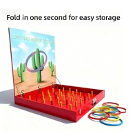 Juego de lanzamiento de anillos de pato para stand de juego, con tanque de madera plegable, tamaño y color personalizables, accesorios para actividades de carnaval infantil
