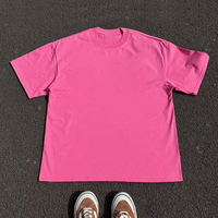 T-shirt personnalisé coupe ample et épaisse, col rond, impression DTG, t-shirt graphique court et ample