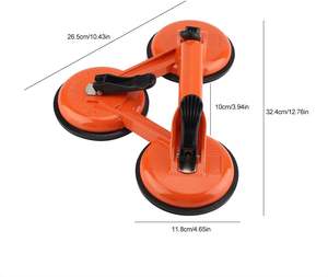 Venta caliente de tres garras de metal de vidrio fuerte elevador de vacío de alta resistencia tres tazas ventosa OEM soporte personalizado - Product Image 3