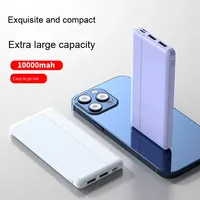 Chargeur de batterie 10000 mAh fourni par le fabricant, avec logo personnalisé imprimé, batterie externe 20 W, entrée Micro USB