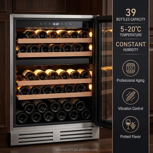 X OEM/ODM Réfrigérateur à vin professionnel encastrable 24 pouces, 39 bouteilles, compresseur à inversion, certifié CSA DOE - Product Image 4