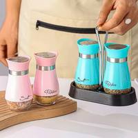 Nouveau design – Bouteilles en verre pour épices, salières et poivrières, avec emballage sécurisé, récipients à assaisonnements pour les épices