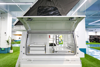 Ecocampor OEM ODM disponible, auvent de camionnette double cabine personnalisé pour pick-up de taille moyenne 4x4 avec rangement et tente de toit