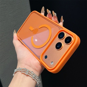 เคสโทรศัพท์แบบแม่เหล็ก TPU นิ่ม รองรับการชาร์จไร้สาย สำหรับ iPhone 17 Air, สำหรับ iPhone 17 Pro Max เคสกันกระแทก สีส้ม ลดราคา - Product Image 1