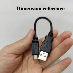 Câble Mini USB Type A vers USB Micro B personnalisé, adaptateur de câble de données Mini USB noir pour ordinateur portable, téléphone Android - Product Image 2