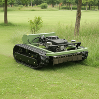 Tondeuse robotisée à chenilles monocylindre avec réservoir 600, nouvelle, à commande à distance, poignée télescopique et vitesse avant réglable