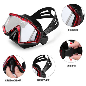 HhaoSport - Juego de Máscara de Buceo con Aletas y Snorkel para Natación y Buceo, Color Azul, Tallas S, M, L, XL - Product Image 2